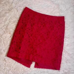 Pink Lace Barbie Vivid Dopamine Fairy Core Festival Whimsy Pixie Brat Mini Skirt